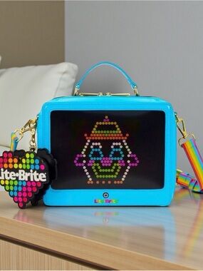Loungefly Hasbro Lite-Brite Lenticular Glow Crossbody Bag with Coin Bag NWT